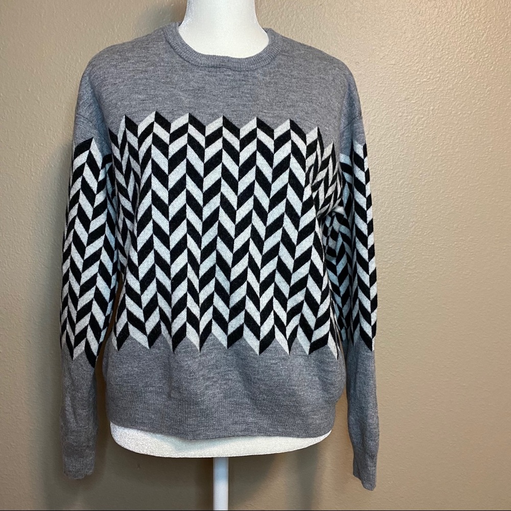 Minnie Rose 100% Extra Fine Merino Wool Grey Large